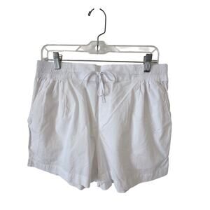 Columbia Womens Organic Cotton Shorts Size Medium White NEW
